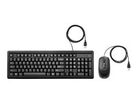 HP 160 - Ensemble clavier et souris - USB - Français - noir - pour HP 21, 22, 24, 27; Pavilion 24, 27, TP01 6HD76AA#ABF