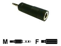 MCL CG-704HQ - Adaptateur audio - mini-phone stereo 3.5 mm mâle pour jack stéréo femelle CG-704HQ