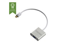Vision Techconnect - Adaptateur vidéo - Mini DisplayPort (M) pour HD-15 (VGA) (F) - 22 cm - blanc TC-MDPVGA