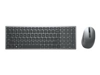 Dell Multi-Device KM7120W - Ensemble clavier et souris - sans fil - 2.4 GHz, Bluetooth 5.0 - Français - gris titan - pour Latitude 9410; OptiPlex 7480; Precision 3640, 7560; Vostro 5502; XPS 13 9310, 15 9510 KM7120W-GY-FR