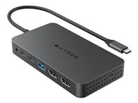 HyperDrive Next - Station d'accueil - pour smartphone, tablette, ordinateur portable, ordinateur portable - USB-C / USB4 / Thunderbolt 3 / Thunderbolt 4 - 2 x HDMI - 1GbE HD7002GL