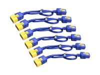 APC - Câble d'alimentation - IEC 60320 C19 pour IEC 60320 C20 - 16 A - 1.22 m - verrouillé - bleu - pour P/N: SMT2200I-AR, SMT2200R2I-AR, SMT3000I-AR, SMT3000R2I-AR, SMX3000HVTUS, SRT10RMXLIX806 AP8714SX592