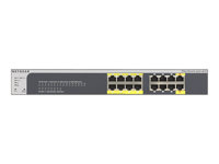 NETGEAR GS516TP - Commutateur - L3 Lite - Géré - 8 x 10/100/1000 (PoE) + 8 x 10/100/1000 - de bureau, Montable sur rack - PoE+ (76 W) GS516TP-100EUS