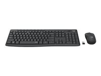 Logitech MK295 Silent - Ensemble clavier et souris - sans fil - 2.4 GHz - Français - graphite 920-009795