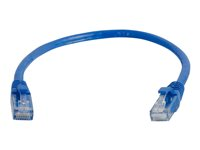 C2G Cat5e Booted Unshielded (UTP) Network Patch Cable - Cordon de raccordement - RJ-45 (M) pour RJ-45 (M) - 1.5 m - UTP - CAT 5e - moulé, sans crochet, bloqué - bleu 83162