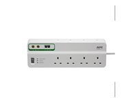 APC SurgeArrest Performance - Protection contre les surtensions - CA 230 V - connecteurs de sortie : 8 - Royaume-Uni - blanc PMF83VT-UK