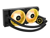 Antec KÜHLER H2O K240 RGB - Échangeur thermique UC du système de refroidissement par liquide avec pompe intégrée - (pour : LGA1156, AM2, AM2+, LGA1366, AM3, LGA1155, AM3+, LGA2011, FM1, FM2, LGA1150, FM2+, LGA2011-3, LGA1151, AM4, LGA2066) - 120 mm 0-761345-74018-0