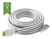 VISION Techconnect - HDMI avec câble Ethernet - HDMI (M) pour HDMI (M) - 1 m - blanc - support 4K TC 1MHDMI