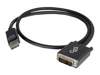 C2G 1m DisplayPort to Single Link DVI-D Adapter Cable M/M - DP to DVI - Black - Câble DisplayPort - liaison simple - DisplayPort (M) pour DVI-D (M) - 1 m - noir 84328