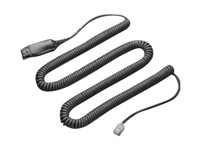 Plantronics HIS Adapter Cable - Câble pour casque micro - Déconnexion rapide (M) - bobiné - pour AVAYA 96XX; Definity 9631; one-X Deskphone Edition 96XX 72442-41