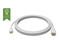 VISION Techconnect - Câble HDMI avec Ethernet - HDMI mini mâle pour HDMI mâle - 2 m - blanc - support 4K TC 2MHDMIM