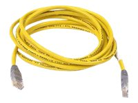 Belkin - Câble inverseur - RJ-45 (M) pour RJ-45 (M) - 5 m - UTP - CAT 5e - Moulé - jaune F3X126B05M