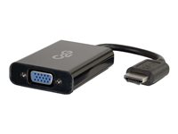 C2G HDMI to VGA and Stereo Audio Adapter Converter Dongle - Convertisseur vidéo - HDMI - HDMI, VGA - noir 80501