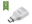 Vision Techconnect - Adaptateur DisplayPort - DisplayPort (F) pour Mini DisplayPort (M) - blanc