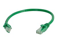 C2G Cat5e Booted Unshielded (UTP) Network Patch Cable - Cordon de raccordement - RJ-45 (M) pour RJ-45 (M) - 1.5 m - UTP - CAT 5e - moulé, sans crochet, bloqué - vert 83202