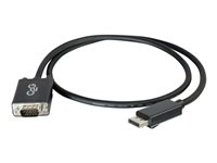 C2G 1m DisplayPort to VGA Adapter Cable - DP to VGA - Black - Câble DisplayPort - DisplayPort (M) pour HD-15 (VGA) (M) - 1 m - noir 84331