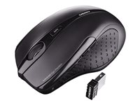 CHERRY MW 3000 - Souris - pour droitiers - infrarouge - 5 boutons - sans fil - 2.4 GHz - récepteur sans fil USB - noir JW-T0100