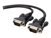 Belkin PRO Series VGA Monitor Signal Replacement Cable - Câble VGA - HD-15 (VGA) (M) pour HD-15 (VGA) (M) - 3 m - moulé, bloqué, vis moletées F2N028B10