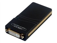 MCL Samar USB2-DVIHR - Adaptateur vidéo externe - DisplayLink DL-195 - 128 Mo DDR - USB 2.0 - DVI USB2-DVIHR