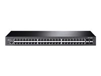 TP-Link JetStream T2600G-52TS - Commutateur - Géré - 48 x 10/100/1000 + 4 x Gigabit SFP - Montable sur rack TL-SG3452