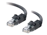 C2G Cat6 Booted Unshielded (UTP) Crossover Patch Cable - Câble inverseur - RJ-45 (M) pour RJ-45 (M) - 50 cm - UTP - CAT 6 - moulé, sans crochet, bloqué - noir 83539